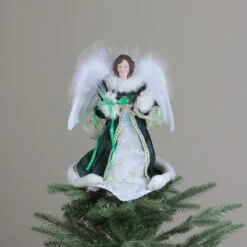 Kurt Adler 12" Fiber Optic Luck Of The Irish Angel In Shamrock Dress Christmas Tree Topper 9 Kurt Adler 12" Fiber Optic Luck Of The Irish Angel In Shamrock Dress Christmas Tree Topper -Christmas Decoration Store ksa ul1075 4 70837.1588406578