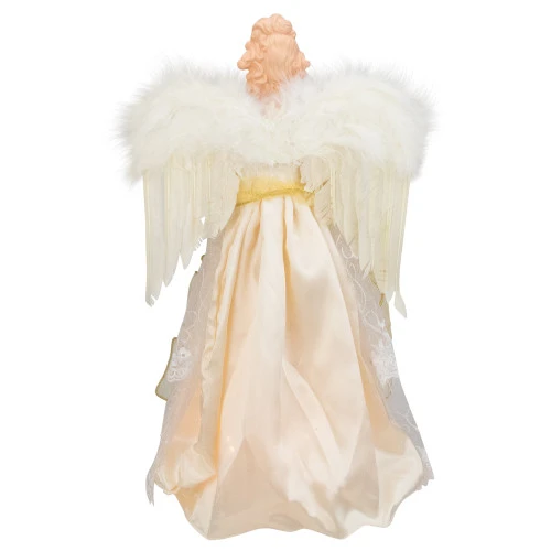 Kurt Adler 16.5" Lighted Cream And Gold Angel Christmas Tree Topper - Clear Lights 5 Kurt Adler 16.5" Lighted Cream And Gold Angel Christmas Tree Topper - Clear Lights - Image 3