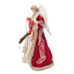 Kurt Adler 16" Red And Ivory Poinsettia Angel Christmas Tree Topper - 33752004 8 Kurt Adler 16" Red And Ivory Poinsettia Angel Christmas Tree Topper - 33752004 -Christmas Decoration Store ksa ul2218 1 26153.1588405770