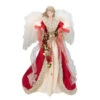 Kurt Adler 16" Red And Ivory Poinsettia Angel Christmas Tree Topper - 33752004 2 Kurt Adler 16" Red And Ivory Poinsettia Angel Christmas Tree Topper - 33752004 -Christmas Decoration Store ksa ul2218 98870.1588405770