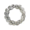Set Of 2 Rustic Silver Colored Decorative Holly Leaf Artificial Christmas Wreaths 18"