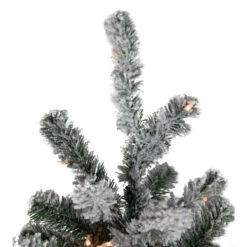Northlight 7.5' Pre-Lit Full Flocked Natural Emerald Artificial Christmas Tree - Warm Clear Lights -Christmas Decoration Store lzh7tk3khqur1ewr7sdffgz2jfpkxnyf 15050.1665610431