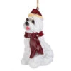 3.5" White Maltese Dog Christmas Ornament 1 3.5" White Maltese Dog Christmas Ornament -Christmas Decoration Store maltese 23506.1588355463