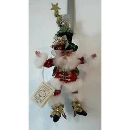 Mark Roberts White And Red Bah Humbug Christmas Fairy - Small 14" 4 Mark Roberts White And Red Bah Humbug Christmas Fairy - Small 14" - Image 2