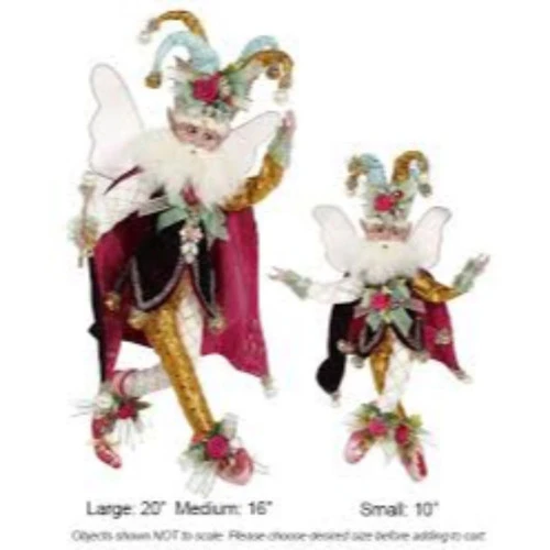 Mark Roberts Red And White Harlequin Christmas Fairy- Medium 16" 4 Mark Roberts Red And White Harlequin Christmas Fairy- Medium 16" - Image 2