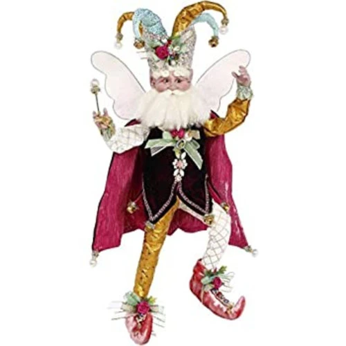 Mark Roberts Red And White Harlequin Christmas Fairy- Medium 16" 5 Mark Roberts Red And White Harlequin Christmas Fairy- Medium 16" - Image 3