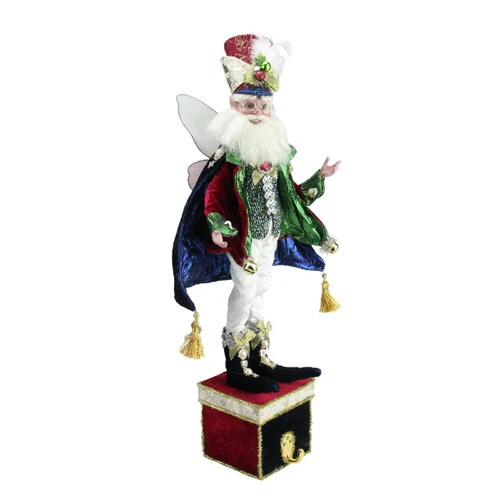 21" White And Green Mark Roberts Nutcracker Ballet Fairy Christmas Stocking Holder 5 21" White And Green Mark Roberts Nutcracker Ballet Fairy Christmas Stocking Holder - Image 3