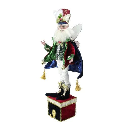 21" White And Green Mark Roberts Nutcracker Ballet Fairy Christmas Stocking Holder 4 21" White And Green Mark Roberts Nutcracker Ballet Fairy Christmas Stocking Holder - Image 2