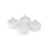 Melrose Pack Of 6 White Flameless LED Lighted Flicker Flame Tea Light Candles With Timer -Christmas Decoration Store melrose2042097 81181.1588353533