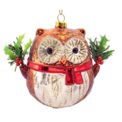 Melrose 3.5" Red And Green Owl With Leaf Berry Wings Christmas Ornament 5 Melrose 3.5" Red And Green Owl With Leaf Berry Wings Christmas Ornament -Christmas Decoration Store melrose 61937 2 02596.1599268855