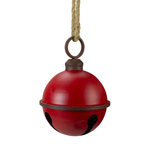 Melrose 9.5" Red And Bronze Vintage Inspired Christmas Sleigh Bell - 33879623 4 Melrose 9.5" Red And Bronze Vintage Inspired Christmas Sleigh Bell - 33879623 - Image 2