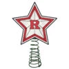 10" Lighted Red And White Star NCAA Rutgers Scarlet Knights Christmas Tree Topper -Christmas Decoration Store memc col rut 690 42785.1588404170