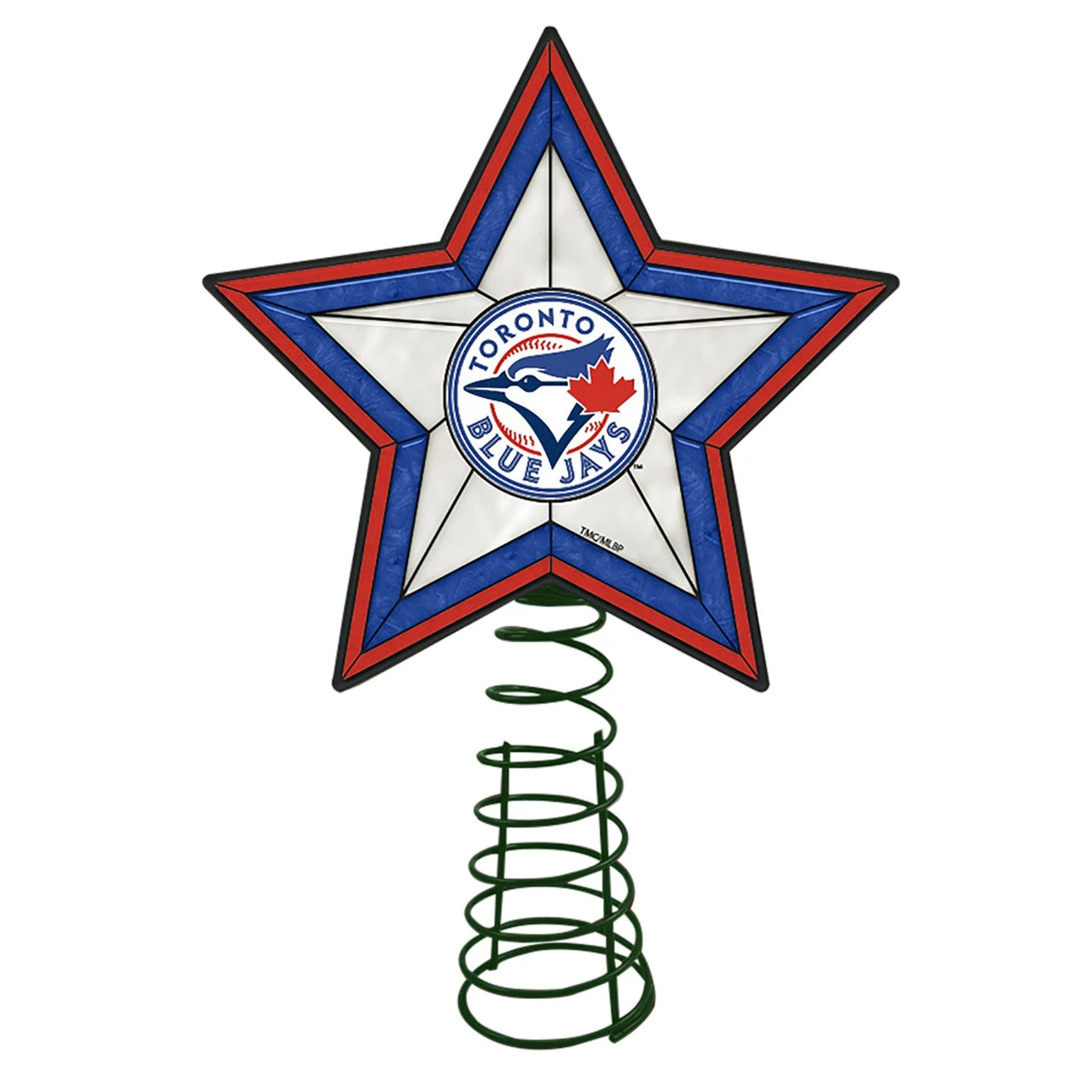 10" Lighted Blue And White Star MLB Toronto Blue Jays Christmas Tree Topper 3 10" Lighted Blue And White Star MLB Toronto Blue Jays Christmas Tree Topper