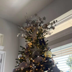 24" White Glittered Sparkling Stars Artificial Christmas Spray -Christmas Decoration Store midwest20156855 cxpic 87484.1676901536