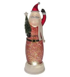 12.5" LED Lighted Swirling Santa With Tree Christmas Snow Globe Glittering Snow Dome -Christmas Decoration Store midwest 140822 83452.1588405847
