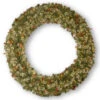 72” Pre-Lit Wintry Pine Artificial Christmas Wreath - Clear Lights