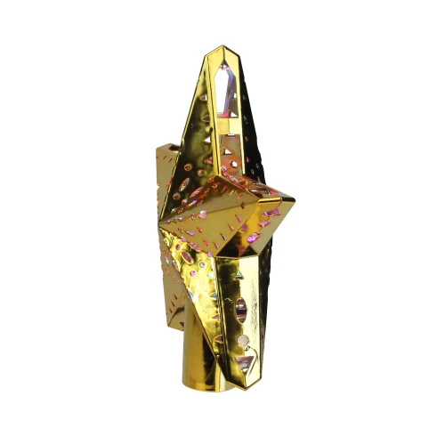 11.5" Lighted Gold Kaleidoscope Christmas Tree Topper - Multicolor LED Lights 4 11.5" Lighted Gold Kaleidoscope Christmas Tree Topper - Multicolor LED Lights - Image 2