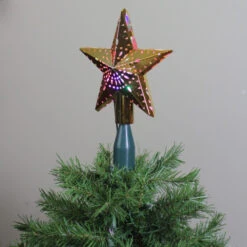 11.5" Lighted Gold Kaleidoscope Christmas Tree Topper - Multicolor LED Lights 7 11.5" Lighted Gold Kaleidoscope Christmas Tree Topper - Multicolor LED Lights -Christmas Decoration Store mrchristmas 69804 3 63410.1665432997