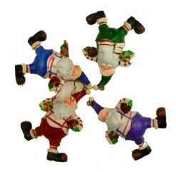 Club Pack Of 72 Santa Claus With Basketballs Christmas Ornaments 4"