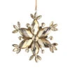 6" Gold And Silver Vintage Rustic Faceted Jewel Snowflake Christmas Ornament -Christmas Decoration Store napa20z1394svr 1 79398.1588355272
