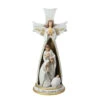 3-Piece Beige And White Holy Family In Angel Nativity Table Top Christmas Figurine 12.75" -Christmas Decoration Store napco 50788 60474.1587644263