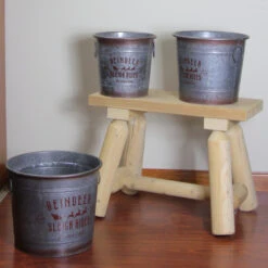 Set Of 3 Reindeer Sleigh Rides Metal Christmas Tree Pot Covers 7 Set Of 3 Reindeer Sleigh Rides Metal Christmas Tree Pot Covers -Christmas Decoration Store napco 50950 3 14565.1587644957