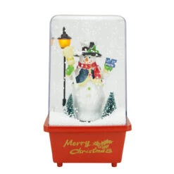 Northlight 11.5" Musical "Let It Snow" Snowman Christmas Snow Globe Glittering Snow Dome