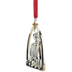 Northlight 3.5" Silver-Plated Nativity Scene Christmas Ornament With European Crystals 8 Northlight 3.5" Silver-Plated Nativity Scene Christmas Ornament With European Crystals -Christmas Decoration Store northlight hd36017 4 91840.1665611929