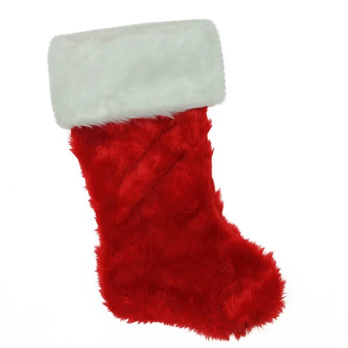 Northlight 20" Red And White Traditional Cuff Extra Plush Christmas Stocking 3 Northlight 20" Red And White Traditional Cuff Extra Plush Christmas Stocking