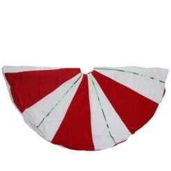 Northlight 48" Red And White Peppermint Twist Stripes Christmas Tree Skirt