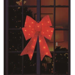 Northlight 17" LED Lighted Red Sparkly Bow Christmas Decoration -Christmas Decoration Store northlight20d2013 10612r 1 53699.1605061098