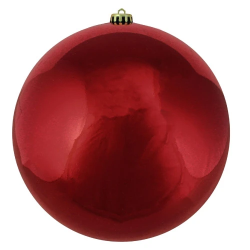 Northlight 10" Red Hot Shatterproof Shiny Christmas Ball Ornament (250mm) 4 Northlight 10" Red Hot Shatterproof Shiny Christmas Ball Ornament (250mm) - Image 2