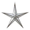 Northlight 11" White And Silver Mirrored 5-Point Star Christmas Ornament -Christmas Decoration Store northlight20nl00161 1 49080.1608349967