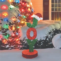 Northlight 43.5" Rotating Red And Green Lighted "JOY" Sign Outdoor Christmas Decoration -Christmas Decoration Store northlight20pw2016002 l2d 41639.1588415645