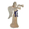 Northlight 4.25' Lighted Silver And Beige Glitter Dusted Angel With Horn Outdoor Christmas Yard Art Decor -Christmas Decoration Store northlight 18 31721g 62133.1587644201
