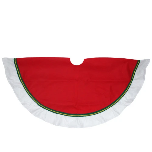 Northlight 48" Red And White Contemporary Christmas Tree Skirt 3 Northlight 48" Red And White Contemporary Christmas Tree Skirt