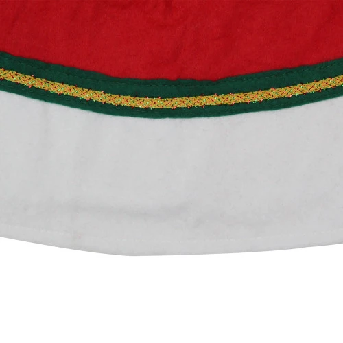 Northlight 48" Red And White Contemporary Christmas Tree Skirt 4 Northlight 48" Red And White Contemporary Christmas Tree Skirt - Image 2