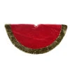Northlight 48" Red And Brown Velveteen With Cheetah Print Border Christmas Tree Skirt -Christmas Decoration Store northlight 560100go 88708.1588355286