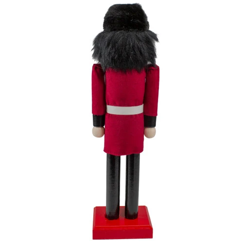 14" Red And Black Royal Guard Christmas Nutcracker Soldier With Rifle 7 14" Red And Black Royal Guard Christmas Nutcracker Soldier With Rifle - Image 5