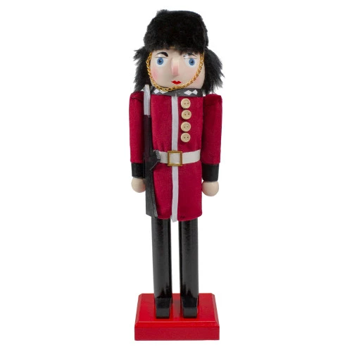 14" Red And Black Royal Guard Christmas Nutcracker Soldier With Rifle 3 14" Red And Black Royal Guard Christmas Nutcracker Soldier With Rifle