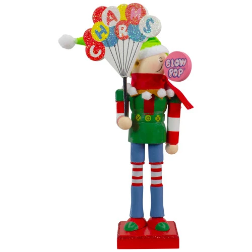Northlight 11" Tootsie Roll Charms Blow Pop Wooden Christmas Elf Figure 3 Northlight 11" Tootsie Roll Charms Blow Pop Wooden Christmas Elf Figure