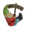 Northlight 10.5" Silly Gnome With Welcome Sign Outdoor Garden Statue -Christmas Decoration Store northlight ag16099 58568.1588362442