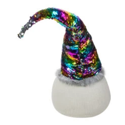 Northlight 24" Gnome With Rainbow And Silver Flip Sequin Hat Christmas Decoration -Christmas Decoration Store northlight am87035 2 65976.1597194111