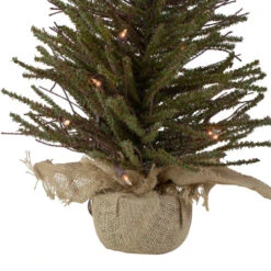 Northlight 2.5' Pre-Lit Warsaw Two-Tone Twig Artificial Christmas Tree - Clear Lights -Christmas Decoration Store northlight b03911 3 60062.1605321221