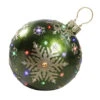 Northlight 18" LED Lighted Green Jeweled Commercial Grade Christmas Ball Ornament With Snowflake 2 Northlight 18" LED Lighted Green Jeweled Commercial Grade Christmas Ball Ornament With Snowflake -Christmas Decoration Store northlight bg15963 99234.1588371044