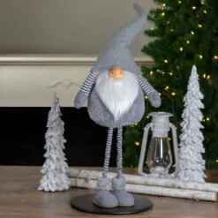 Northlight 42" Gray And White Adjustable Height Chubby Smirking Gnome 8 Northlight 42" Gray And White Adjustable Height Chubby Smirking Gnome -Christmas Decoration Store northlight c85068 a 5 71677.1588415206