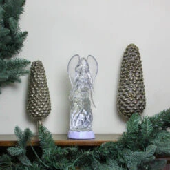 Northlight 11.5" LED Lighted Color Changing Angel With Trumpet Christmas Glitterdome - 32913142 -Christmas Decoration Store northlight ct 70 434 066 4 87329.1587644958
