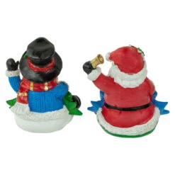 Northlight Set Of 2 Santa And Snowman Glittered Christmas Stocking Holders 5" -Christmas Decoration Store northlight dw15129 4 new 77831.1665610741