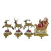Northlight Set Of 4 Santa And Reindeer Christmas Stocking Holders 9.5" 1 Northlight Set Of 4 Santa And Reindeer Christmas Stocking Holders 9.5" -Christmas Decoration Store northlight dw15134 26268.1588369073