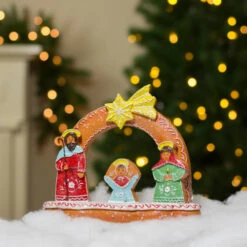 Northlight 8" Glitter Dusted Gingerbread Holy Family Christmas Nativity Decoration 9 Northlight 8" Glitter Dusted Gingerbread Holy Family Christmas Nativity Decoration -Christmas Decoration Store northlight dw27708 4 24285.1665610424